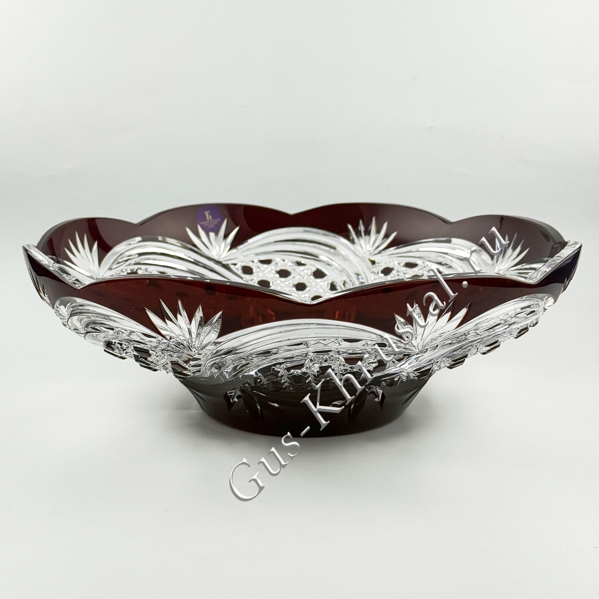Блюдо Для Стола Хрустальное рубиновое