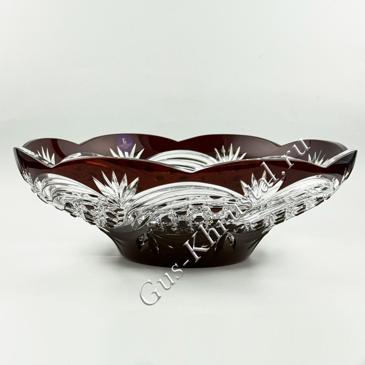 Блюдо Для Стола Хрустальное рубиновое