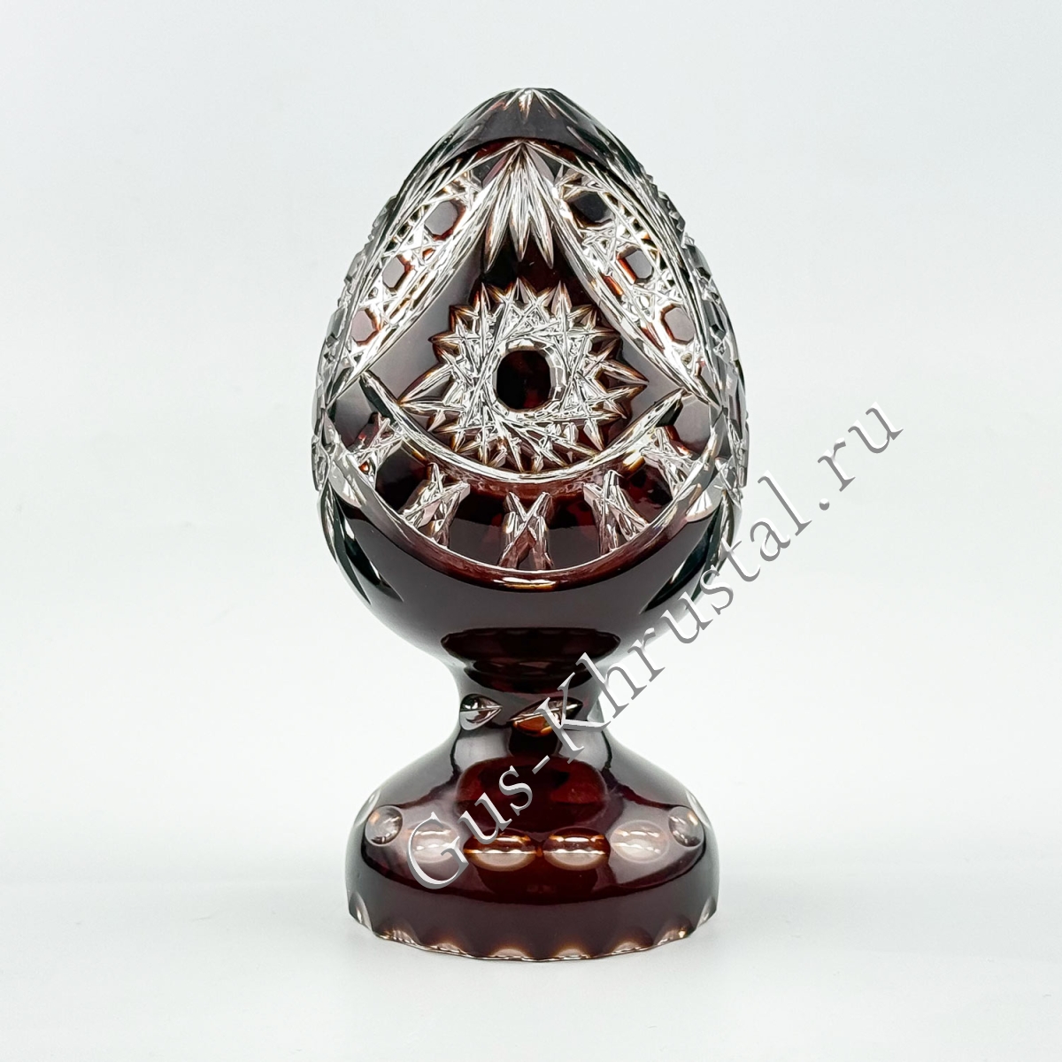 Яйцо Хрустальное Рубиновое 01