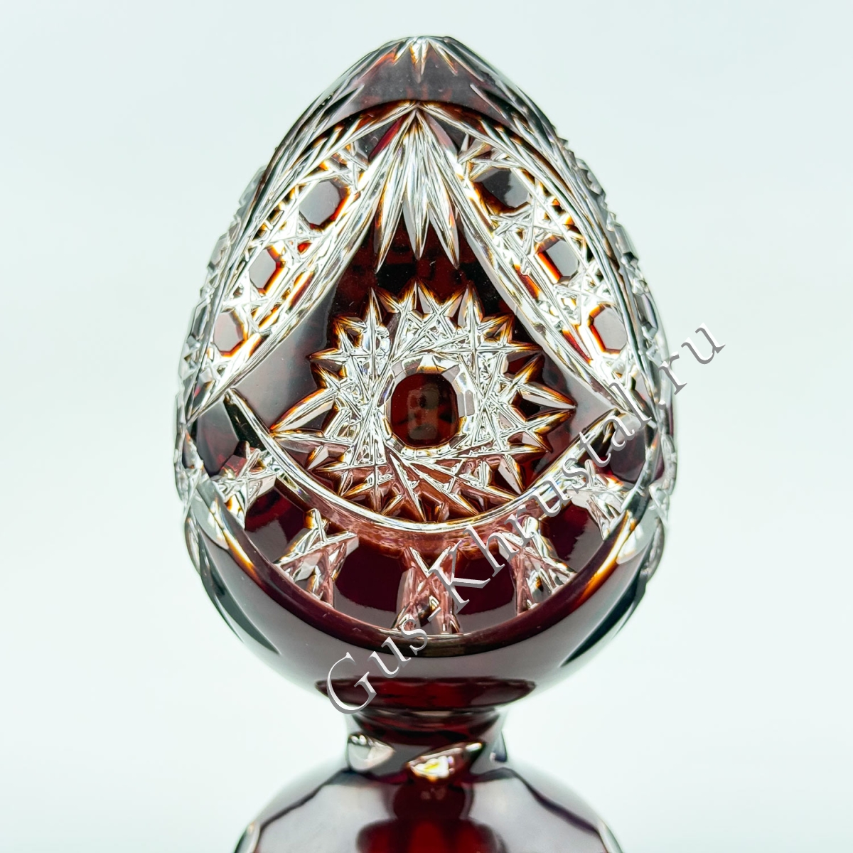 Яйцо Хрустальное Рубиновое 01
