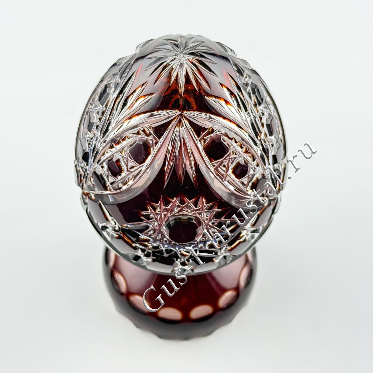 Яйцо Хрустальное Рубиновое 01